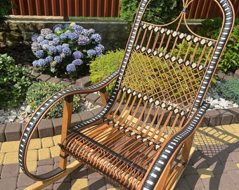 Rattan Rocking Chair, Swing Chair, Lounge Chair, Outdoor Patio