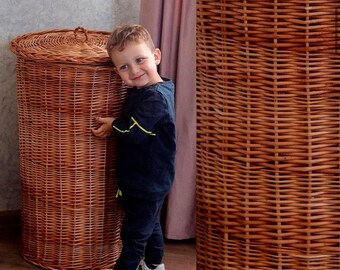 wicker basket, wicker decor, laundry basket organizer, laundry hamper, large storage basket, laundry basket holder, Wicker laundry basket