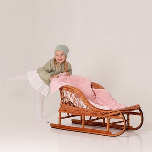 Santa wooden sleigh, children&#39;s sledges, Christmas sleigh, sleigh, santa clause sleigh, gift for kids christmas, vintage sleigh, handmade