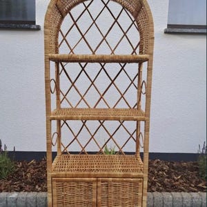 handmade arched wicker shelf rustic cabinet eco-friendly wardrobe rattan curio shelf plant stand shoe stand bookcase wicker sideboard