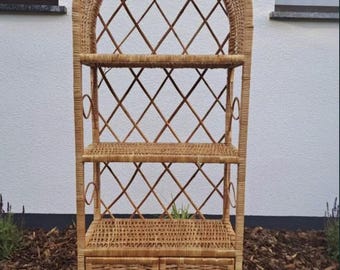 handmade arched wicker shelf rustic cabinet eco-friendly wardrobe rattan curio shelf plant stand shoe stand bookcase wicker sideboard