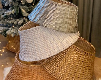 Gonna per albero di Natale in rattan artificiale
