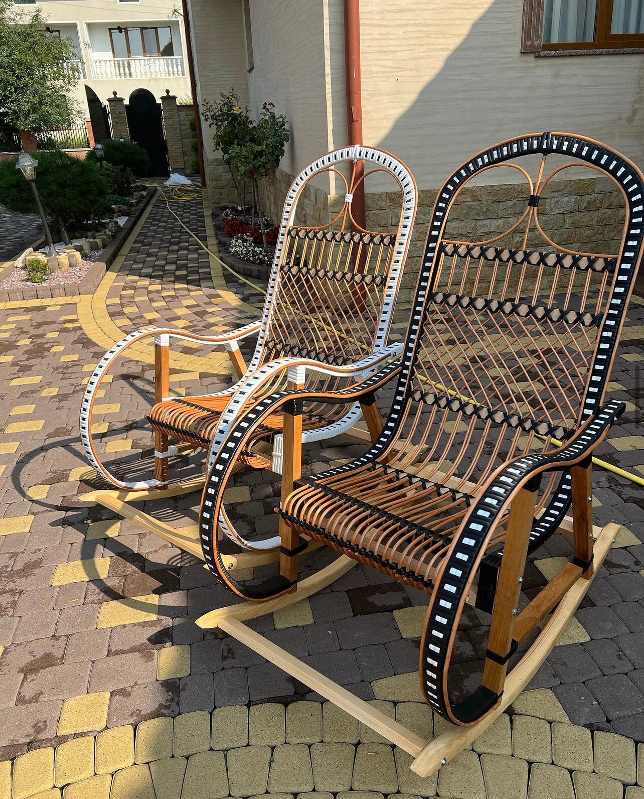Rattan Spring Rocking Chairs Rattan Rocking Chair, Swing Chair, Lounge Chair, Outdoor Patio Chairs ...