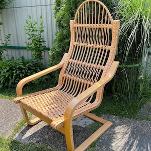 Lounge chair, outdoor patio chairs, fireplace chair, vintage armchair, wicker chair, rattan chair, wood lounge chair, patio furniture