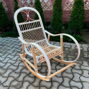 Rocking chair, cigar lounge chair, swing chair, outdoor patio chairs, wicker chair, housewarming gift, lounge chair, rattan chair, handmade