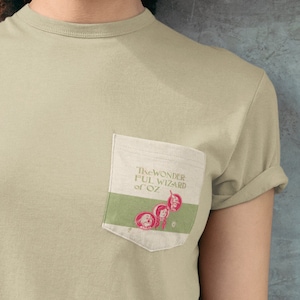 The Wonderful Wizard of Oz Pocket Book Tee - Book T-shirt - Wizard of Oz Shirt - Wizard of Oz Gift - Literary Gift - Bookish Gift