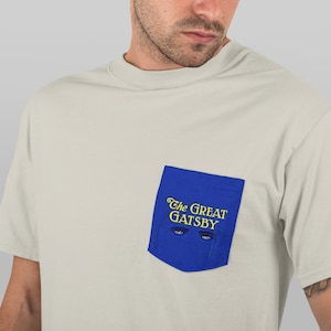 The Great Gatsby Pocket Book Tee - Book T-shirt - Great Gatsby Shirt - Great Gatsby Gift - Literary Gift - Bookish Gift