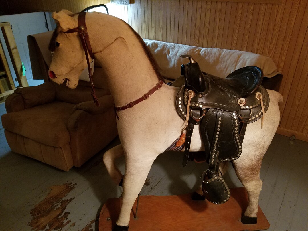 Rare Taxidermy Pony Rocking Horse Etsy