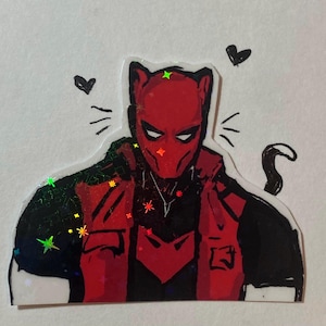 Holografische sticker Kitty Red Hood Jason Todd