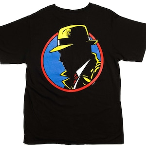 Camiseta vintage de Disney Dick Tracy, talla mediana, fabricada en EE. UU.