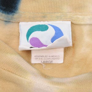 Maglietta vintage tie-dye blu liquido dei New Orleans Saints della NFL, anni '90, taglia L immagine 5