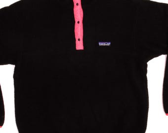 Vintage patagonia snap t fleece pullover jacket 1990s size medium made in usa