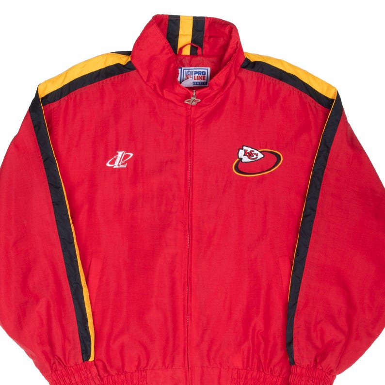 Vintage nfl kansas city chiefs logo athletic windbreaker jacket 1990s large image 1