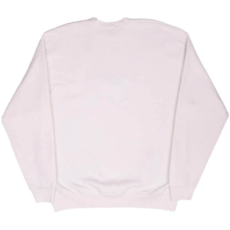 Vintage nike air big center swoosh cream sweatshirt 1990s xl made in usa image 3