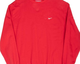 Vintage nike classic swoosh red sweatshirt 2000s size 2xl