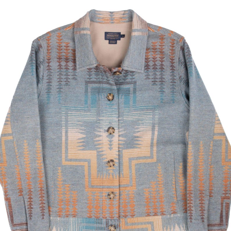 Vintage pendleton navajo aztec wool jacket 2000s size xl image 1