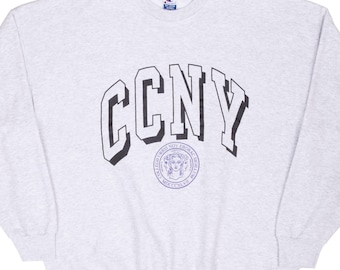 Vintage Champion City College New York CCNY tröja 1990-talet 2XL tillverkad i USA