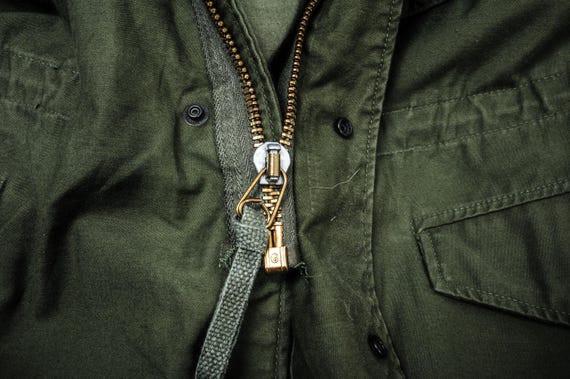 Vintage us army m-1965 m65 field jacket 1980 size… - image 4