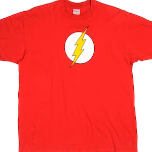 Camiseta vintage de Flash de DC Comics de 1988, talla grande, hecha en EE. UU.