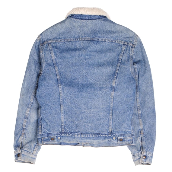 Vintage levis sherpa trucker denim jacket 2 pocke… - image 3