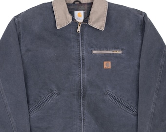 Vintage carhartt detroit j97ptl petrol blanket lined jacket 1990s 2xl made in usa