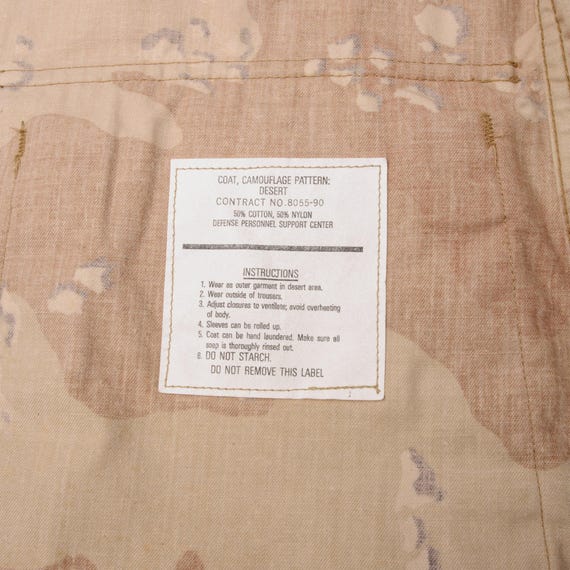 Vintage us army desert camouflage pattern combat … - image 4