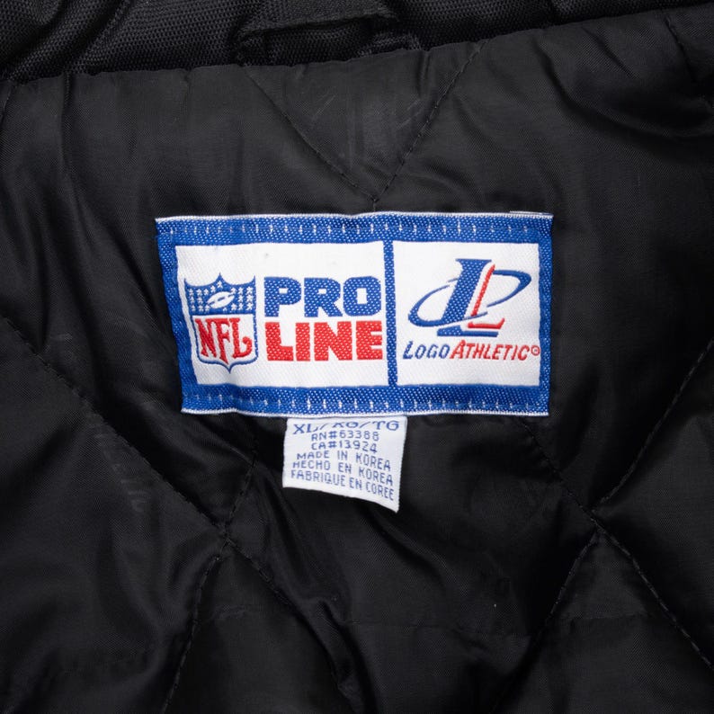 Vintage Proline NFL Kansas City Chiefs Logo sportliche schwere Jacke 1990er Jahre Größe XL Bild 4