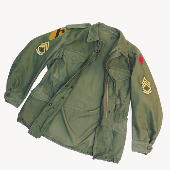 Vintage us army m-1951 m51 field jacket 1950s vie… - image 2