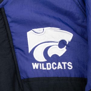 Vintage ncaa kansas city wildcats heavy windbreaker jacket 1990s large image 6