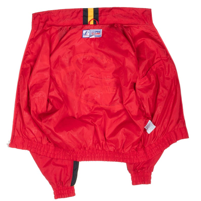Vintage nfl kansas city chiefs logo athletic windbreaker jacket 1990s large image 8