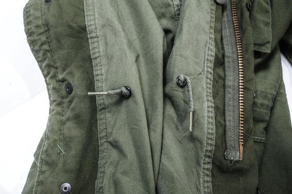 Vintage us army m-1965 m65 field jacket 1980 size… - image 5