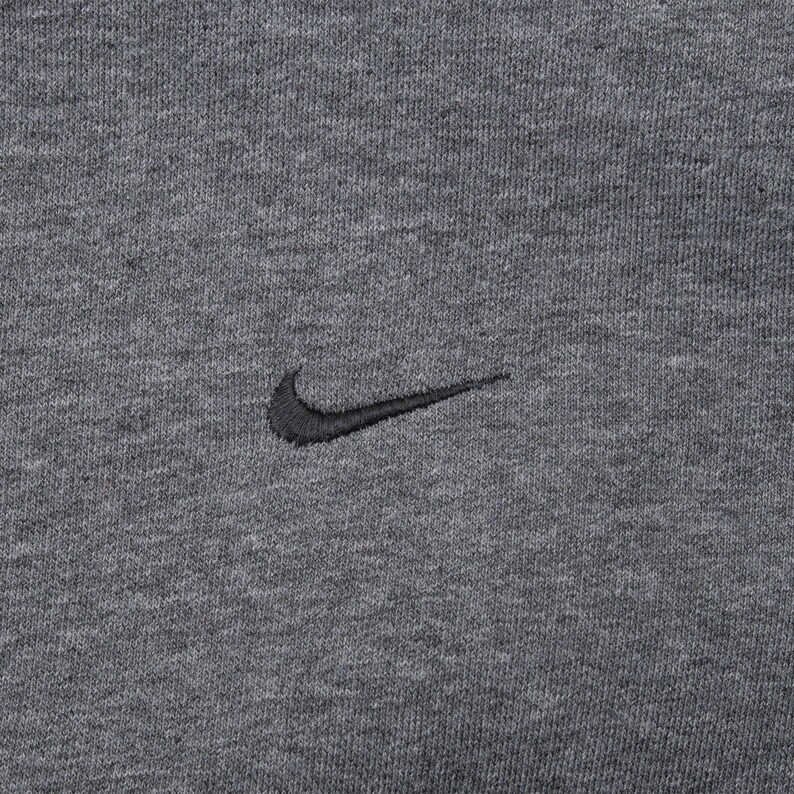 Vintage nike classic swoosh dark grey sweatshirt 2000s large image 8