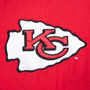 Vintage nfl kansas city chiefs starter windbreaker jacket 1990s xl image 6