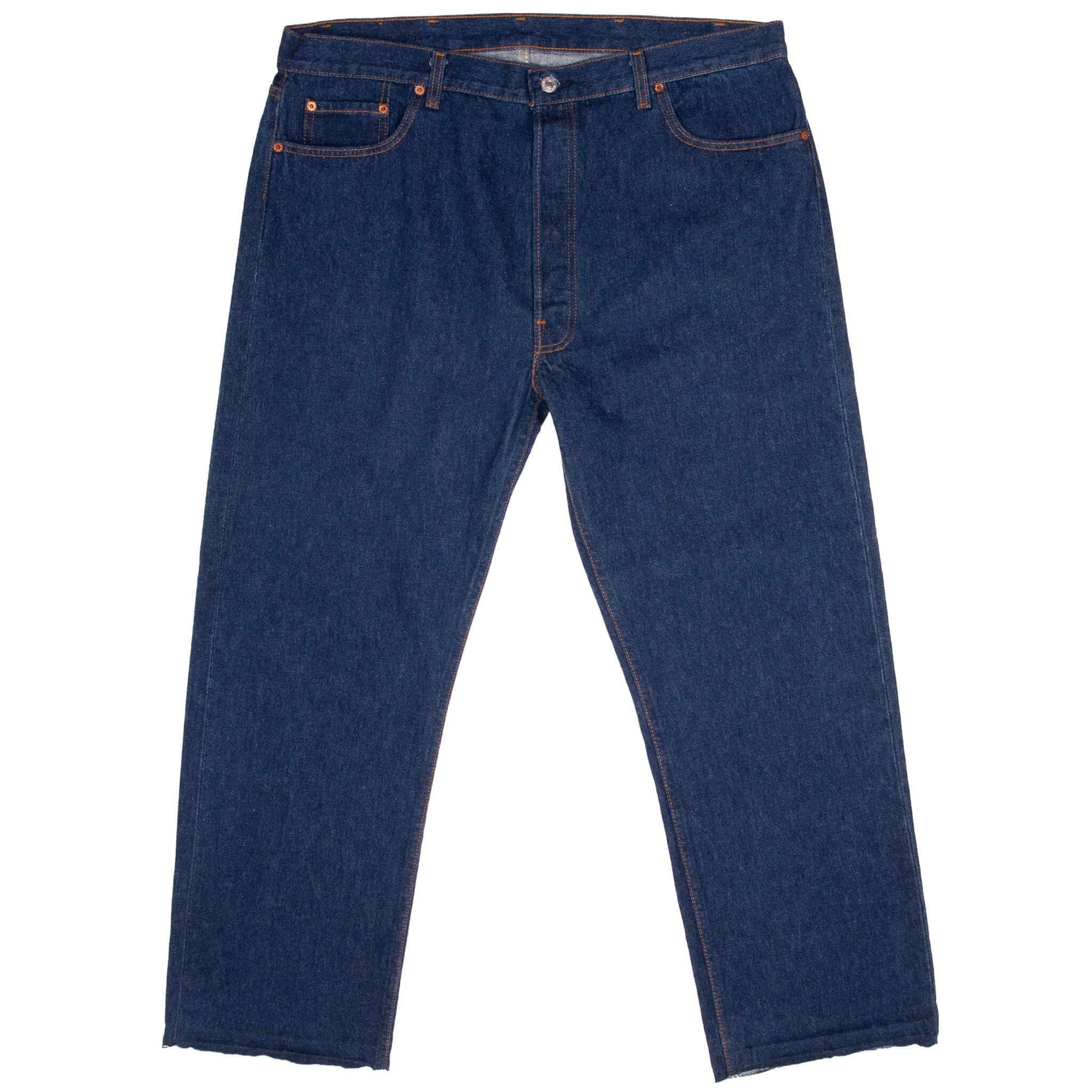 Vintage Levis 501 Indigo Dark Wash Jeans 1980s Size 40x28 Made in