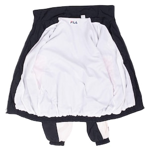 Vintage fila black windbreaker jacket 1990s medium immagine 7