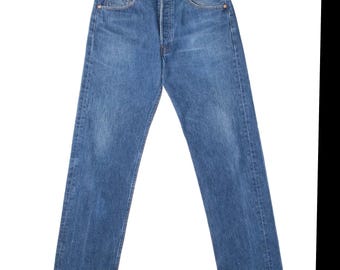 Vaqueros Levi's 501 vintage, color índigo, años 90, talla W33 L31, fabricados en EE. UU.