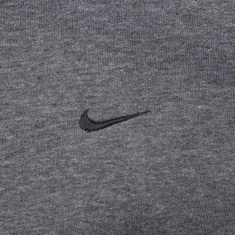 Vintage nike classic swoosh dark grey sweatshirt 2000s large image 9