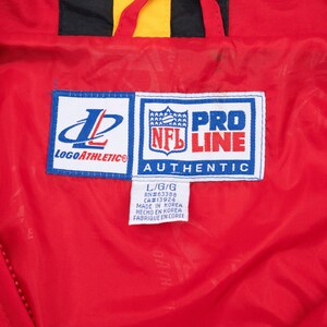 Vintage nfl kansas city chiefs logo athletic windbreaker jacket 1990s large image 4