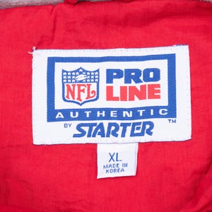 Vintage nfl kansas city chiefs starter windbreaker jacket 1990s xl image 4