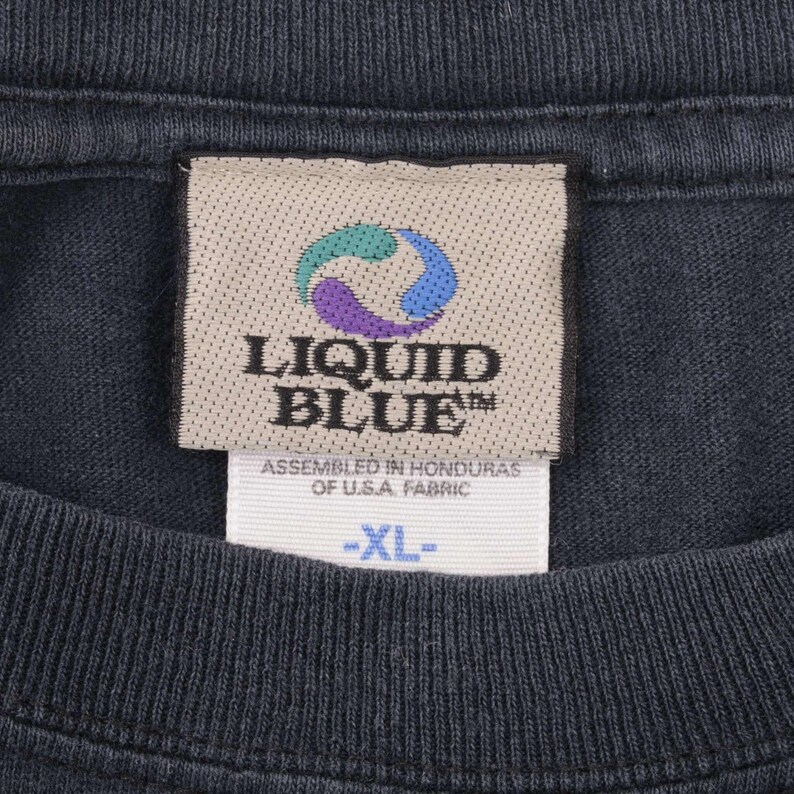 Vintage liquid blue saul hudson slash gun n roses tee shirt 2004 size xl image 4