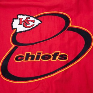 Vintage nfl kansas city chiefs logo athletic windbreaker jacket 1990s large image 7