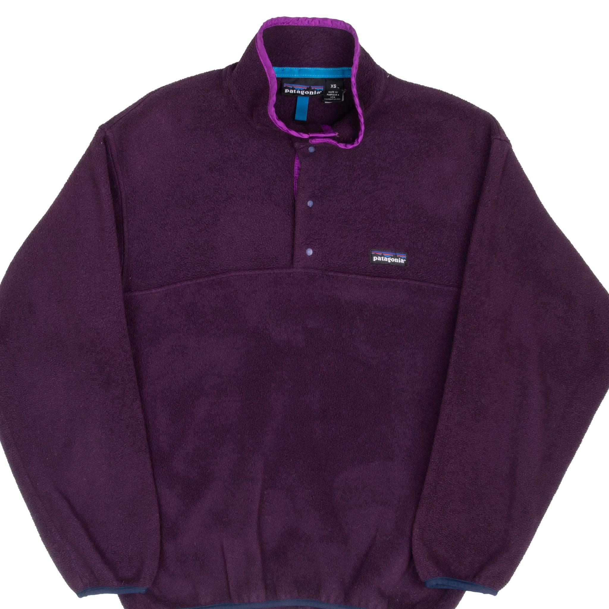 90s Patagonia Synchilla Fleece USA Made Purple Vintage Outdoor Jacket