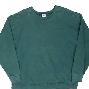 nike sweatshirt vintage green