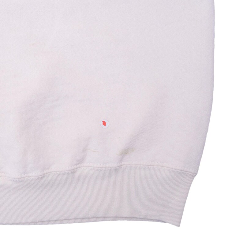 Vintage nike air big center swoosh cream sweatshirt 1990s xl made in usa image 6