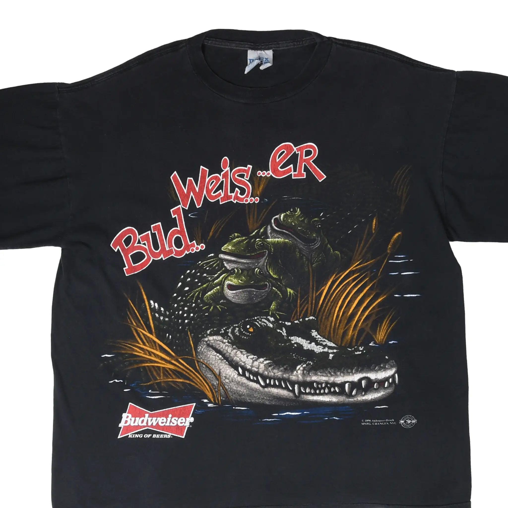 Vintage Budweiser Alligator Shirt - Etsy