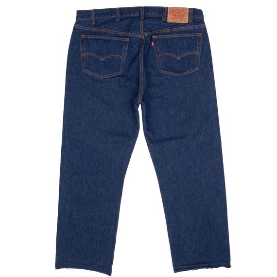 Vintage Levis 501 Indigo Dark Wash Jeans 1980s Size 40x28 Made in