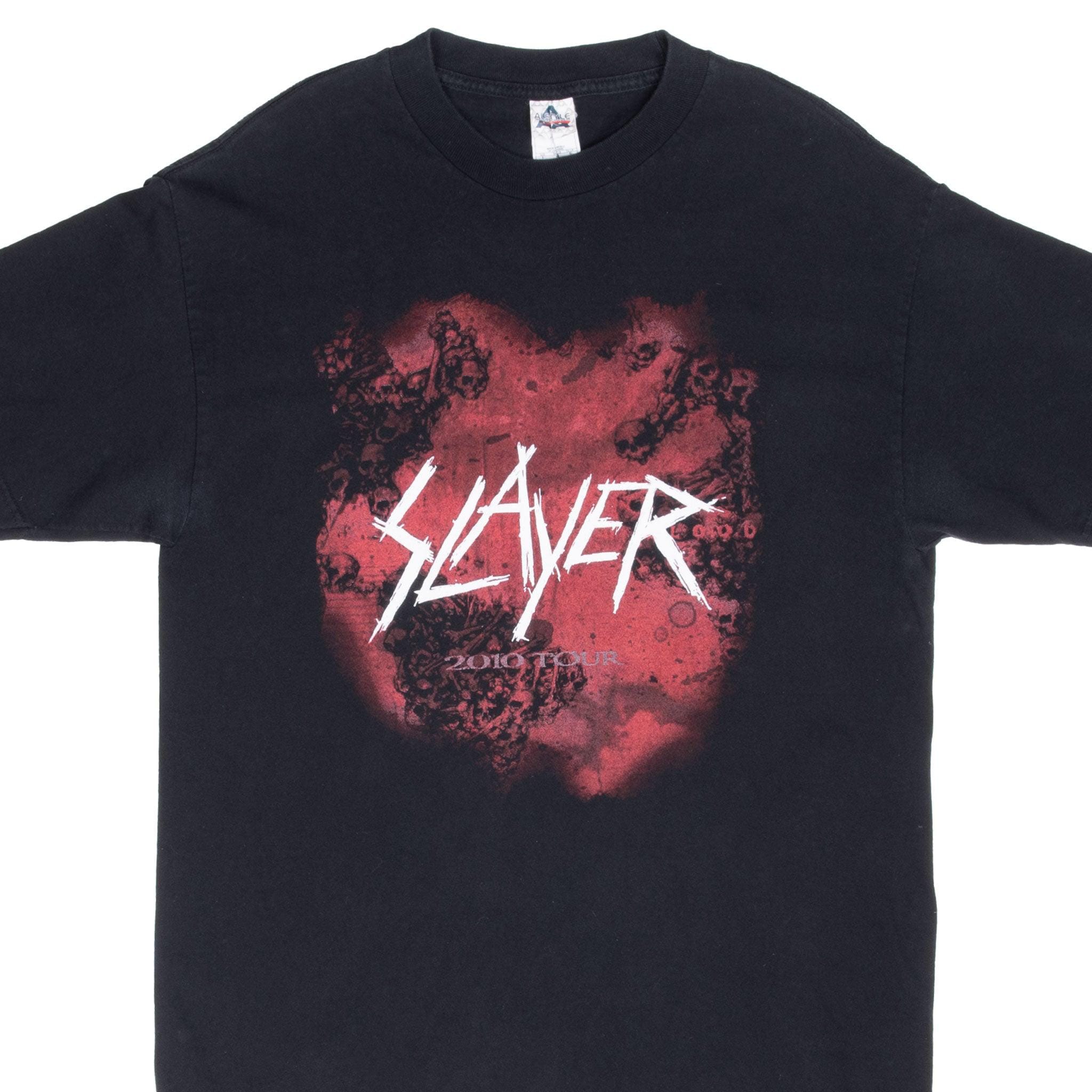 Vintage Slayer Megadeth the American Carnage Tour 2010 Tee Shirt 