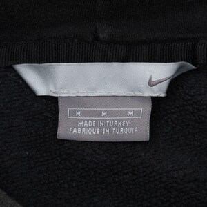 Vintage nike spellout swoosh black hoodie sweatshirt 2000s size medium image 4