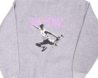 Sudadera vintage Bones Brigade Skateboard de 1987, talla mediana