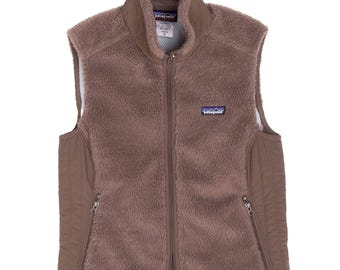 Gilet in pile vintage Patagonia Retro-X marrone da donna, taglia M, anno 2006.